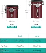 Coffee Gator 900 mL Airtight Canister with CO2 Valve Date Tracker view 8