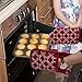 Heat Resistant Hot Oven Mitts & Pot Holders for Kitchen Set with Cotton Neoprene Silicone Non-Slip Grip Set of 2, Oven Gloves for BBQ Cooking Baking, Grilling, Machine Washable (Red Neoprene)