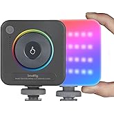 SmallRig P108 RGB Video Light,Portable LED Camera Lights 360° Full Color Photography Lighting w 3 Cold Shoe, 2500mAh Rechargeable On-Camera Video Light Panel 2700K - 6500K for YouTube, Vlogging