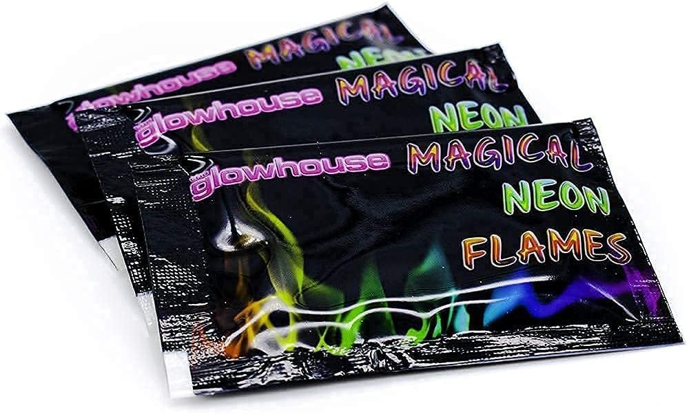 The Glowhouse Magic Neon Flames Mystical Fire Colourant (8 Pack)