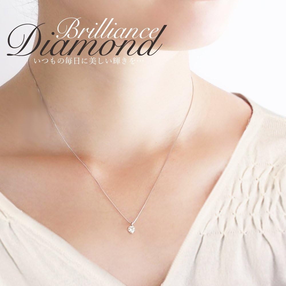 Amazon ミワホウセキ Miwahouseki プラチナ 0 2カラット 美しく 輝く 一粒 ダイヤモンド ネックレス 鑑別 ミニカード付き ネックレス 通販