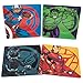 Marvel Avengers Plate Set of 4 - Black Panther, Captain America, Iron Man and Hulk - Durable Melamine