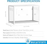 Hamster Cage Metal 2.0 80L x 44.7W x 50.6H cm White view 2