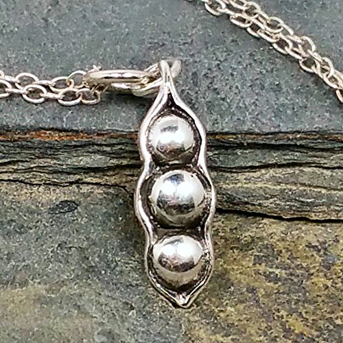 Three Peas in a Pod Necklace - 925 Sterling Silver (TPP2) - Thumbnail 5