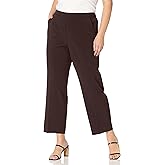 Briggs New York Womens Petite Pull on Dress Pant Average & Short Length