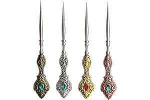 AEPIRAZA 4Pcs Vintage Sewing Awl, Embroidery Awl European Antique Vintage Sewing Awl Kit for Embroidery Cross Stitch Craft Accessories