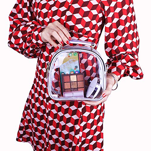 Y&R Direct Clear Purses and Handbags Clear Crossbody Bag Clear Clutch Large 6.88x6.88x2.75in