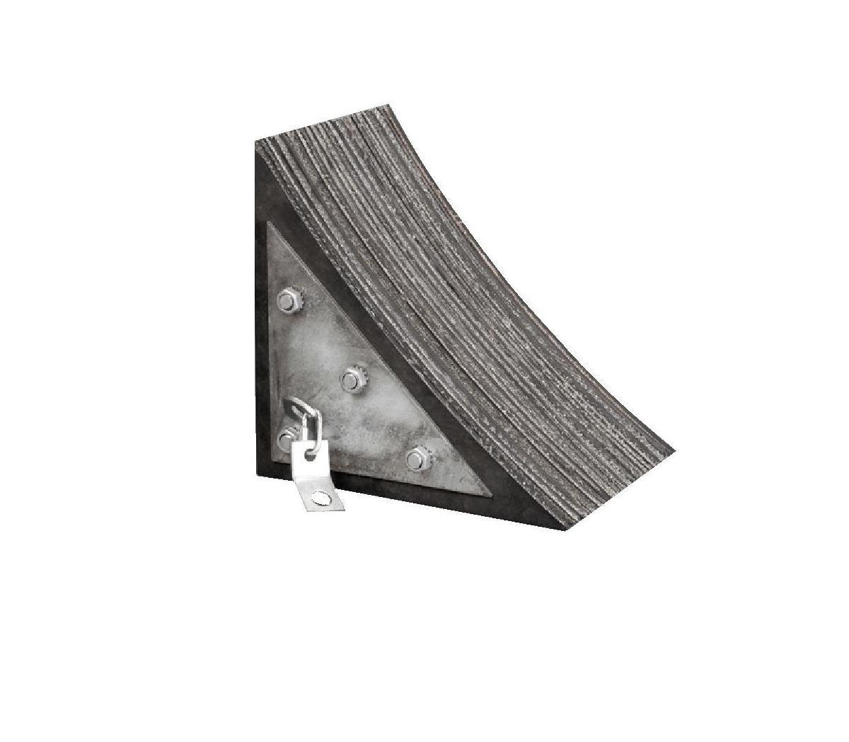 88-8 Laminated Rubber Wheel Chock, 8" Height x 8" Width x 8" Length: Industrial & Scientific