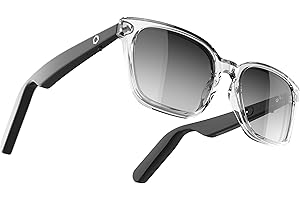 Lucyd - Bluetooth Audio Glasses - Men & Women Smart Glasses w/UV Protection - Open Ear, Noise Canceling Wireless Mics, 4 Speakers, Voice Assistants Compatible – Eclipse