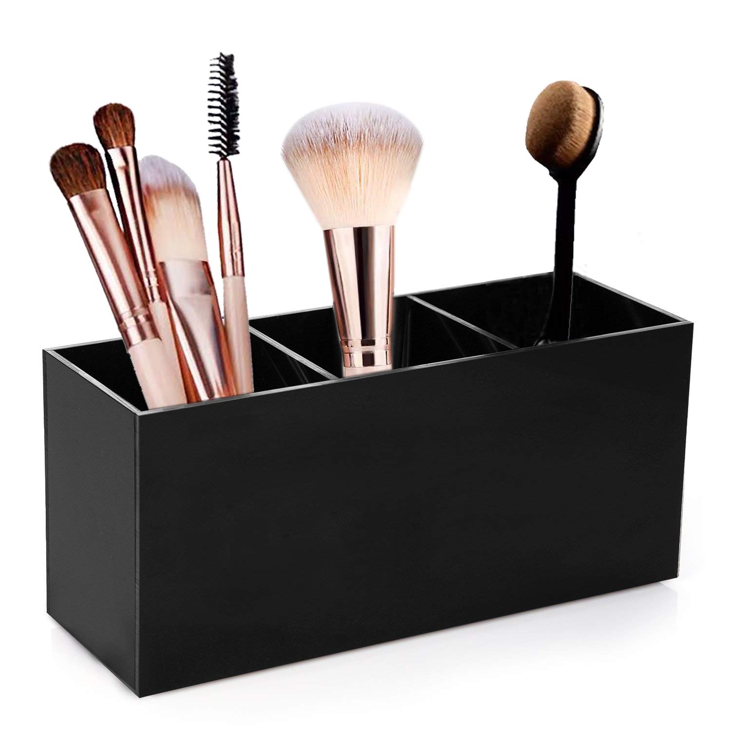 Best Oval Clear Makeup Brush Holder