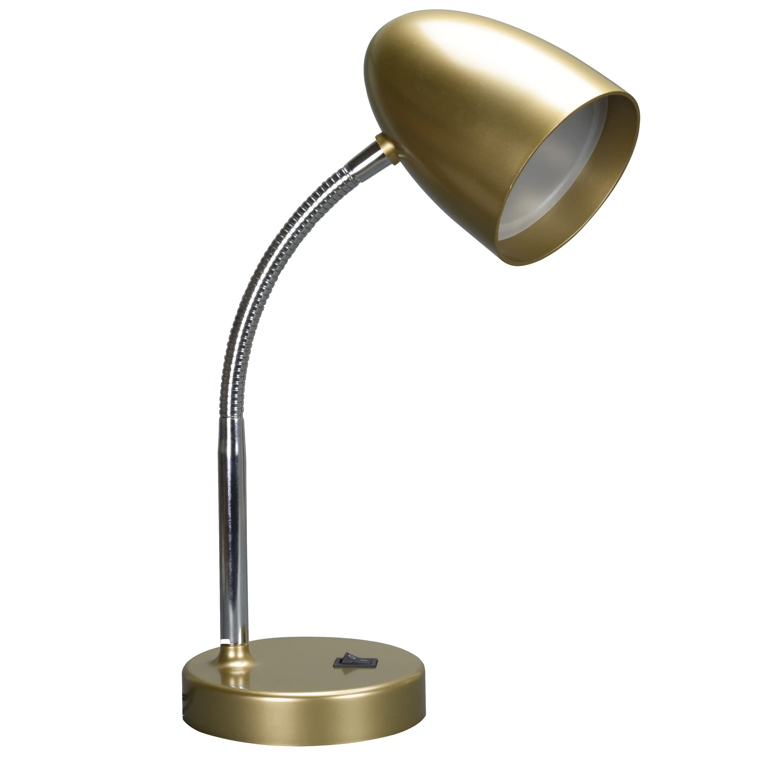 Photo 1 of ENERGETIC SMARTER LIGHTING LED Desk Lamp, Flexible Gooseneck with Table lamp, 3.5W 240LM 4000K Cool White Study Lamps for Bedroom and Office, Eye Protection, ETL Listed,Gold