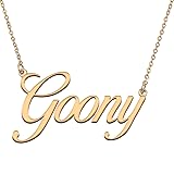 HUAN XUN Customized Custom Simple Any Name Necklace