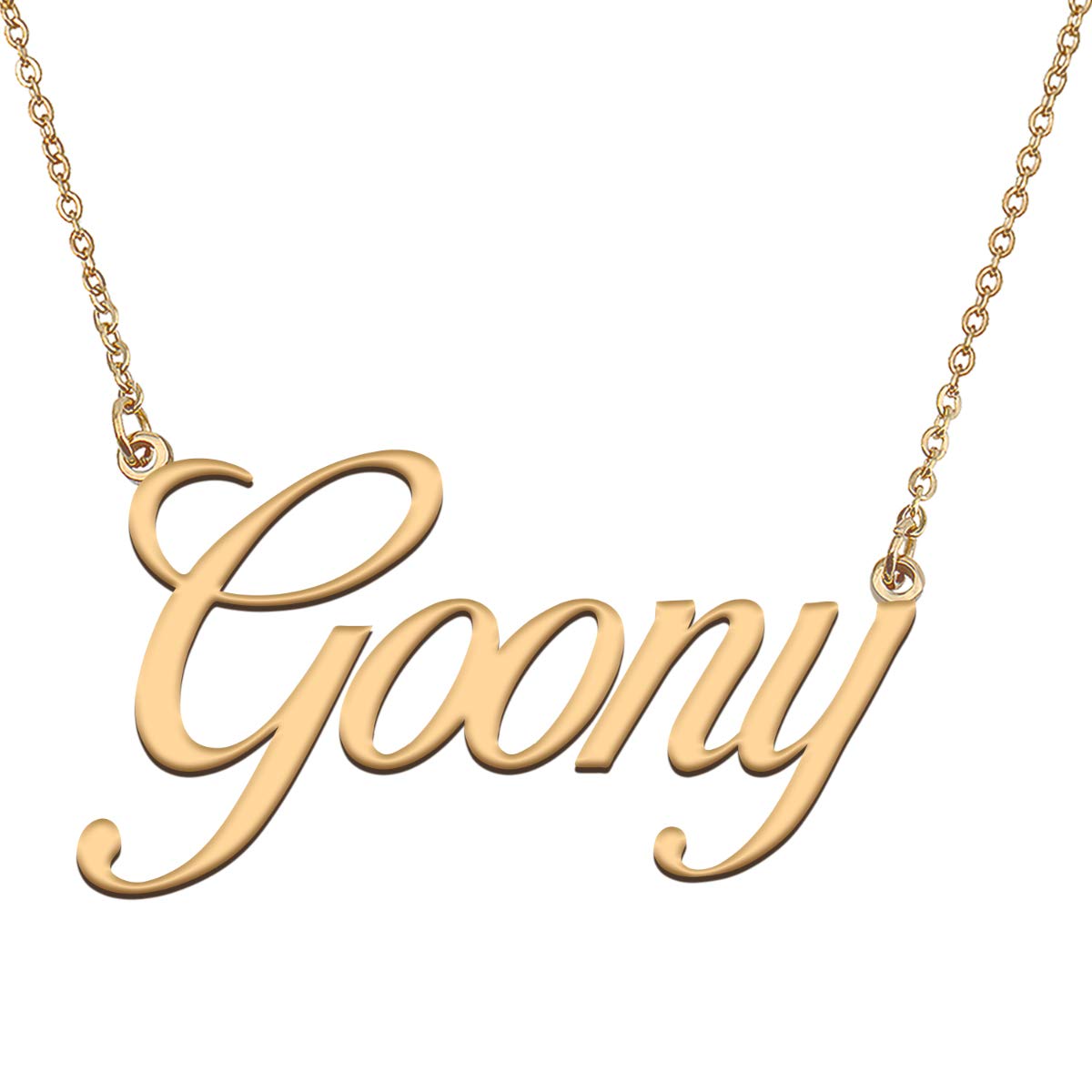 HUAN XUN Customized Custom Simple Any Name Necklace