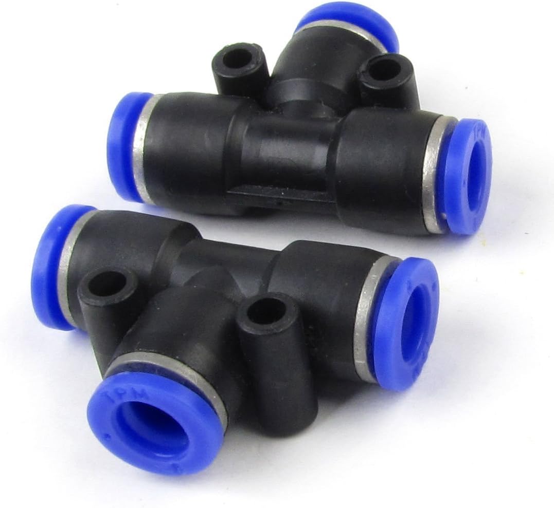 Air Pneumatic 8mm Connector Plastic Pipe Quick Fittings Jointer 2 Pcs
