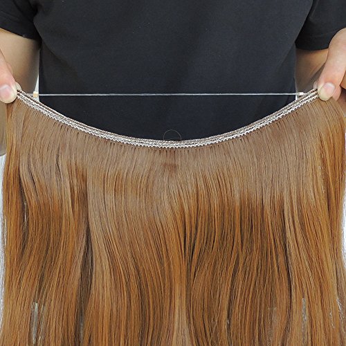 image for Secret Halo Hair Extensions Flip in Curly Wavy Hair Extension Syntheti