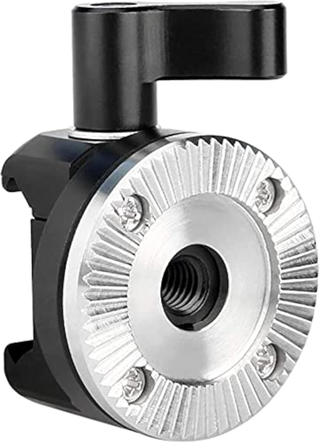 NICEYRIG NATO Rail Clamp to Rosette Mount Adapter for EVF Mount Quick Lock and Release Rosette Handle