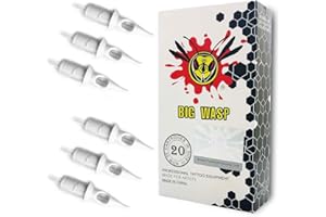 BIGWASP Professional Disposable 1003RL Tattoo Needle Cartridge #10 Bugpin 3 Round Liner (3RL) 20Pcs
