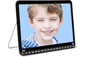 HOTHAT 16.9" Car DVD Player with Headrest Mount, Portable DVD Player for Car 14.1" Large HD Screen, Support 720P Video MP4, RMVB Formats, Support All Region Disc, USB/SD Card 500G, High Volume Speake