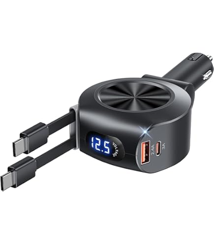 131W Chargeur De Voiture Rétractable 4 En 1 Chargeur De Téléphone