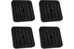 Air Conditioner Vibration Isolator Pads - Heavy Duty Rubber Shock Absorbing Mat Set, Anti Slip Noise Reduction Cushion | Soun