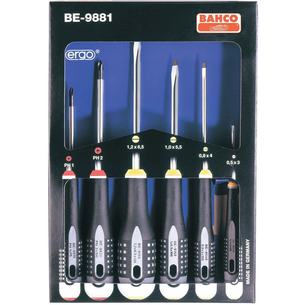 BE-9881 Ergo™ Screwdriver Set, 6 Piece