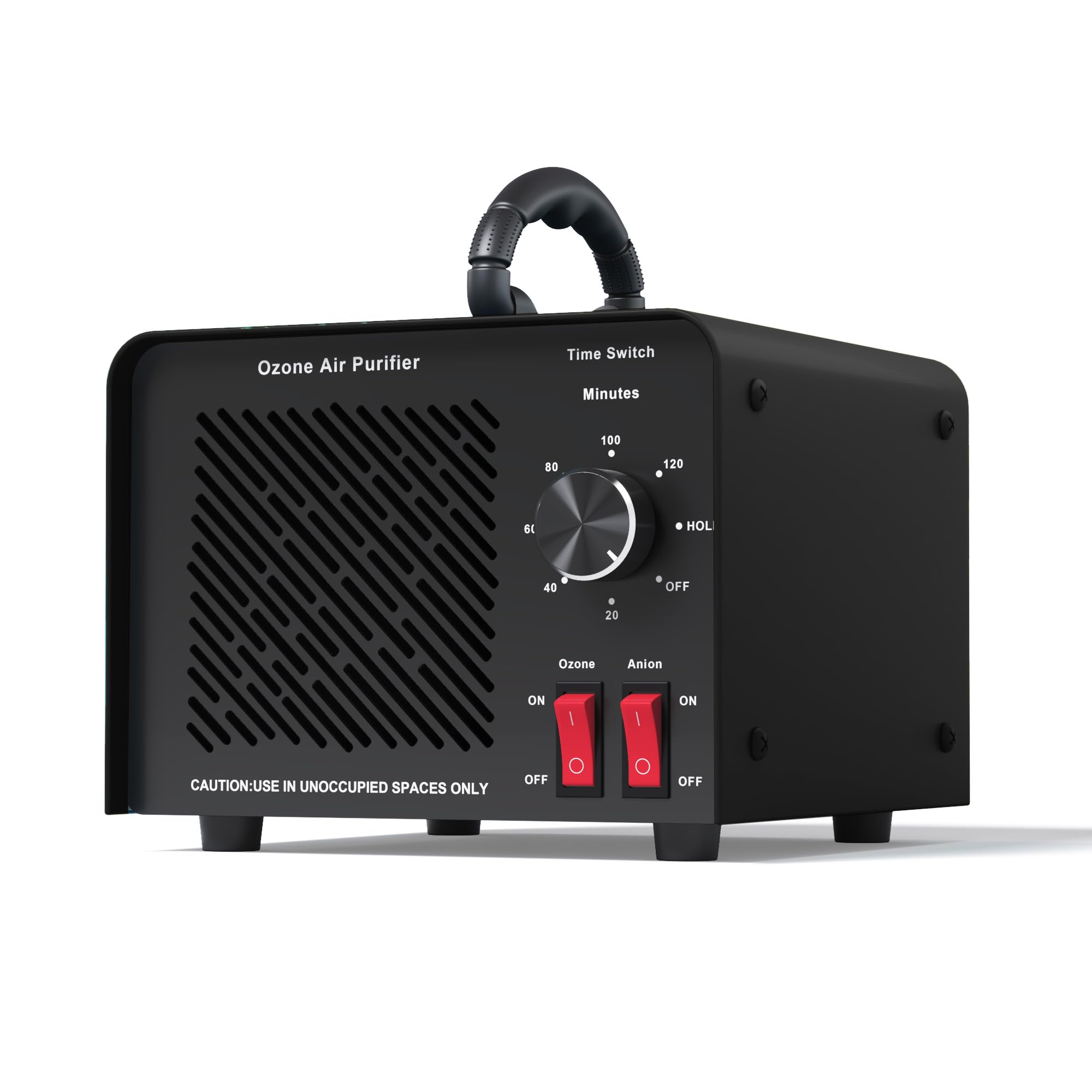 Photo 1 of 120,000mg/h 0zone Generator High Capacity Ozone Machine & 1 Billion Negative Ion Air Purifier for Home, Car, Pet Odor Removal, O3 Odor Eliminator up to 8,000 Sq. Ft.(Black)