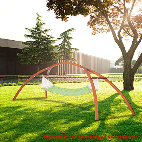 ONCLOUD Universal Multi-Use Wood Curved Arc Hammock Stand with