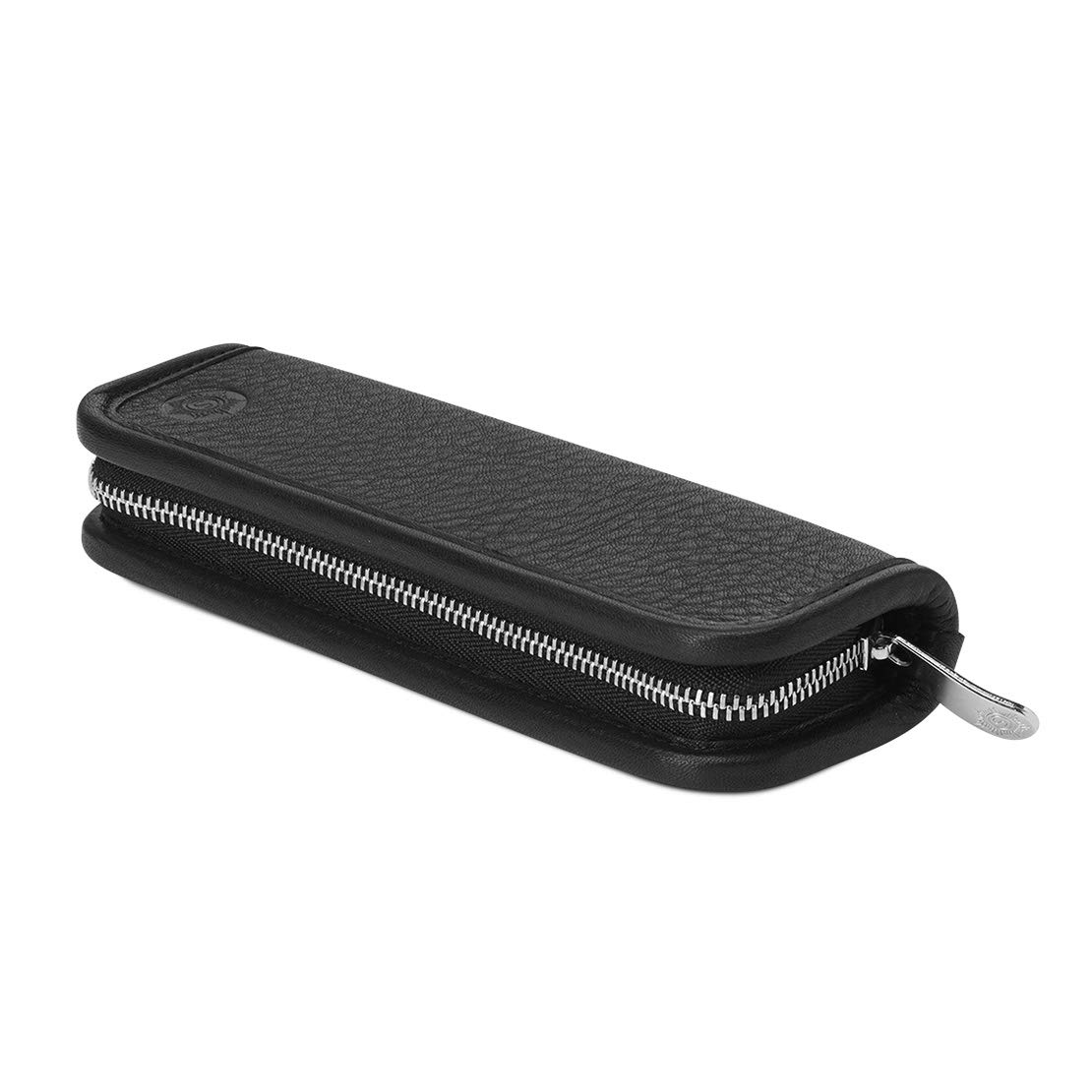 Sonnenleder "Grass" High Quality Leather Multipurpose Pencil Case, Color: Black, Genuine Leather * Made in Germany