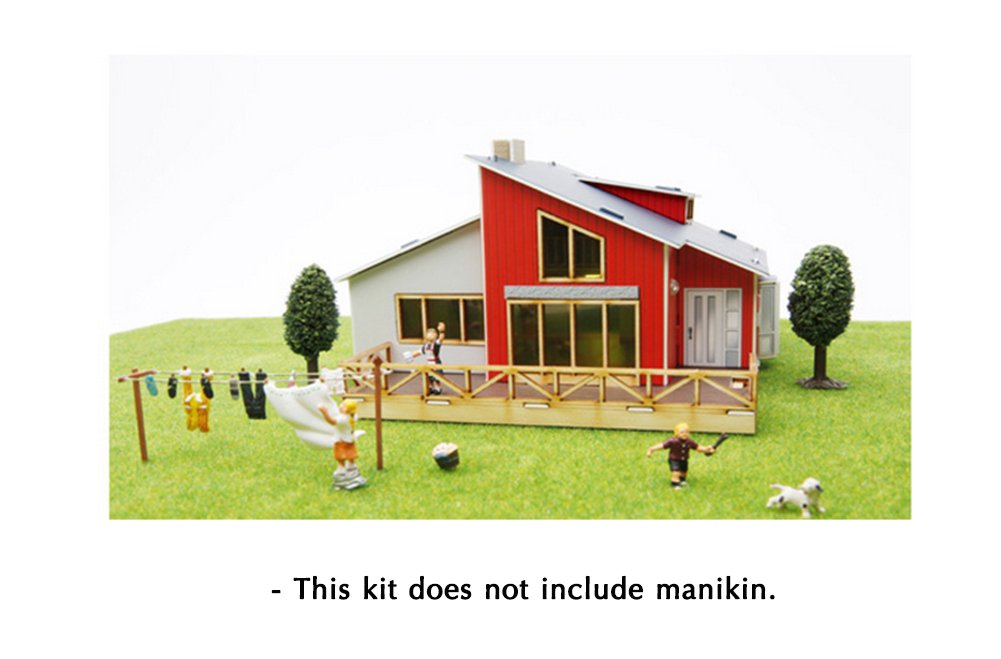 Maquette En Bois YOUNGMODELER - Garden House A Avec Grande Terrasse - Neuf