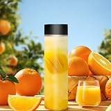 Iceten 6-Pack 400ml Clear Plastic Juice Bottles Wide Mouth with Lids view 6