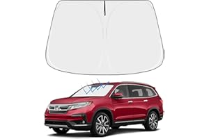 Proadsy Front Windshield Sun Shade Foldable Sunshade Protector Custom Fit 2016-2024 Honda Pilot EX-L Special Edition Elite Black Edition Touring Accessories 2024 Upgrade