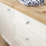 FURNIWARE 12pk Brushed Satin Nickel Cabinet Knobs Door Drawer Hardware 1-1/4" view 3