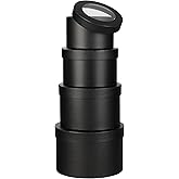 Flower Boxes for Arrangements Nesting Round Gift Boxes with Clear Lids Black Round Boxes for Flowers Set of 4 Assorted Sizes Flower Boxes for Flower Arrangements, Valentine's Day, Mother's Day,