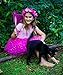 Girls Hot Pink Fairy Costume with Butterfly Wings, Wand, Tutu & Halo