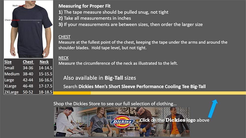 Dickies Men's Short Sleeve Performance Cooling Tee | 