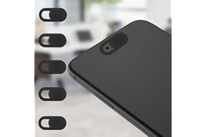 5 Pcs Camera Lens Cover Slide Webcam Privacy Covers for Laptop Phone Tablet Office Home Use Wife Mom Lover Daily(Black)