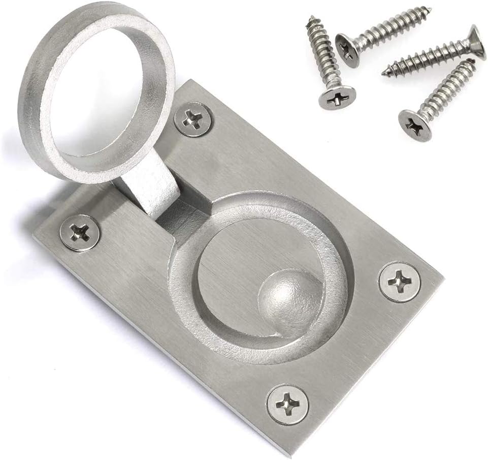 Bestgle 2 Packs Flush Ring Plull Handle Hatch Locker - Image 3