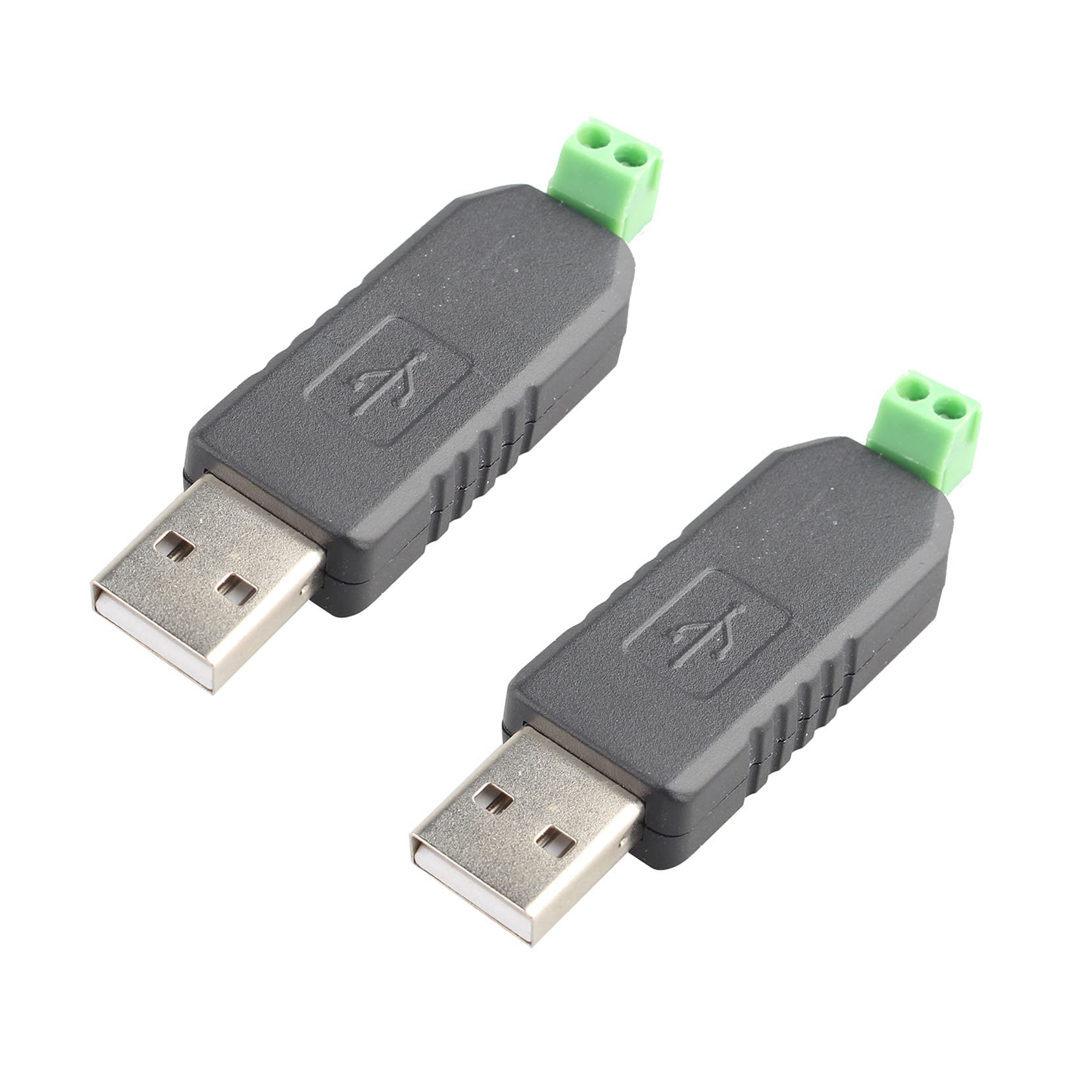 Jopto 2PCS USB to RS485 USB-485 Converter Adapter Support Window 7/8 XP Vista Linux Mac OS, Mini Portable USB to RS485 485 Converter Adapter Support For Win7 XP Vista For Linux For Mac OS