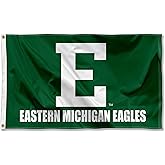 Eastern Michigan University Eagles Wordmark Banner Flag