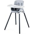 Chicco Zest™ 4-in-1 Folding High Chair, Feeding Chair, Toddler Chair and Youth Stool, Multi-Use Easy Clean High Chair | Seasalt/Grey