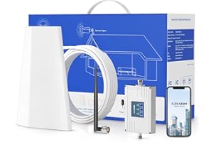 CELSGN Cell Phone Signal Booster for Home on Band 4/5/12/17 for Verizon, AT&T, T-Mobile & More | Boosts 5G 4G LTE Signal | Large Coverage Antenna Up to 4,500 sq ft | FCC Approved