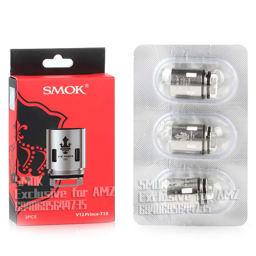 SMOK TFV12 Coils Prince (P-Tank) T10 0.12 ohm - No Battery, No Nicotine