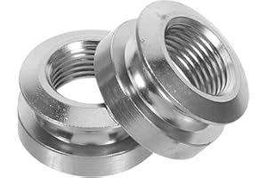 KESYOO 2pcs Silver Thread Guitar Endpin Caps Pickup Tail Pin Covers Replacement for Acoustic and Electric