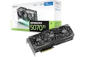 PNY NVIDIA GeForce RTX™ 5070 Ti OC Triple Fan, Graphics Card (16GB GDDR7, 256-bit, Boost Speed: 2572 MHz, PCIe® 5.0, HDMI®/DP