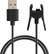 kwmobile USB Charger Cable for Garmin vivosmart 4 Smartwatch - 100cm Black view 1
