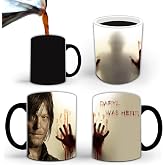 Aigori DARYL WAS HERE Coffee Mug, Walking Dead Gifts, Walking Dead Merch | Heat Changing Coffee Cup(11oz), TWD Present for Men Women Halloween Christmas Birthday Mother Father Friend (1pc)