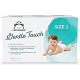 Amazon Brand - Mama Bear Gentle Touch Diapers, Hypoallergenic, Size 2, 184 Count (4 packs of 46)