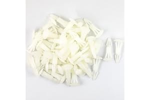 NAUGHTYSTARTS PCB Spacer Support PCB Standoff Isolation Column Locking Circuit Boards Nylon Round Header Insulation Bracket Support Height 10mm /0.39" (Pack of 50pcs)