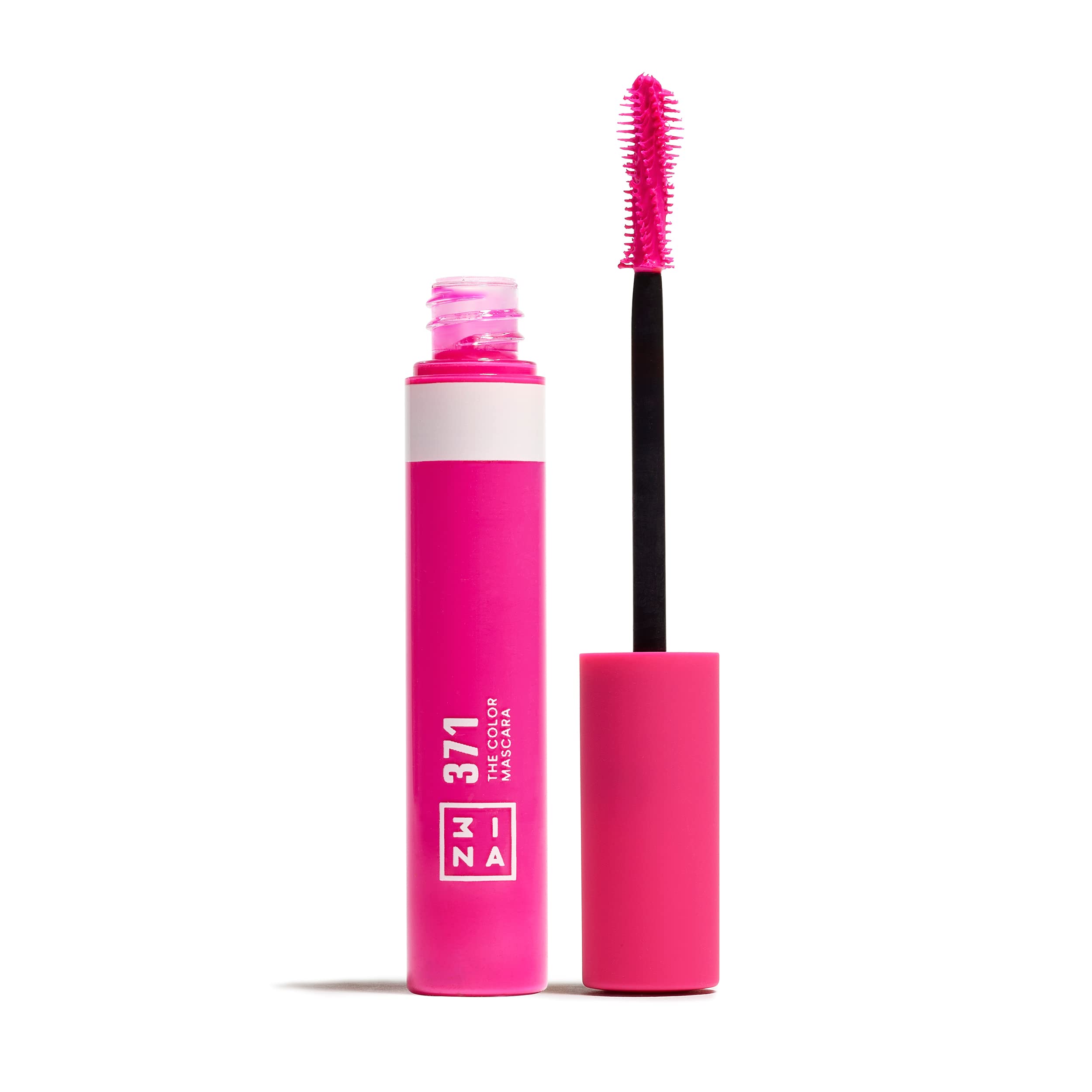 3ina MAKEUP - The Color Mascara 371 Pink with Vegetal Keratin Volume and Lift Long-Lasting Flake Free Lengthening for Sensitive Eyes Vegan Cruelty Free, 31.0 grams, Pack of 1