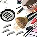 VereBeauty Magnetic False Eyelashes,3D False Eyelashes, Three Magnetic, Thicker and Longer 33mm Long Ultra Solf 100% Handmade Silk Sense Natural Look Glamorous Reusable Black Eyelashes (4 Pcs, Black)